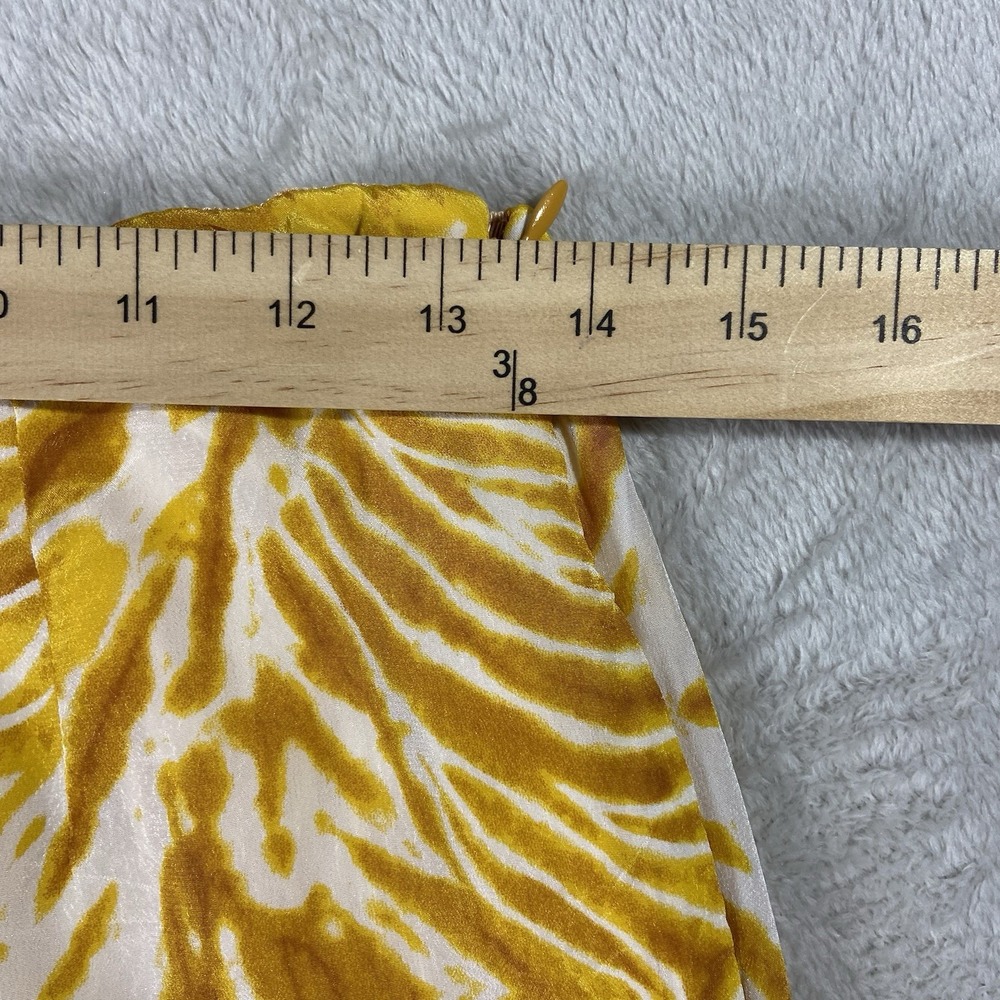Scotch & Soda Viscose Tie Dye Wide Leg Trousers Yellow Women's S Boho Dopamine - Picture 10 of 15